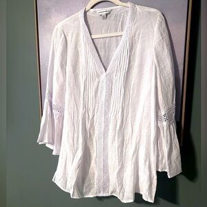 Romantic Beach Coverup Tunic Lace Large